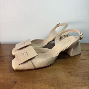 Bells & Becks The Monica Blush Made in Italy Slingback Heels Shoes 39.5 /